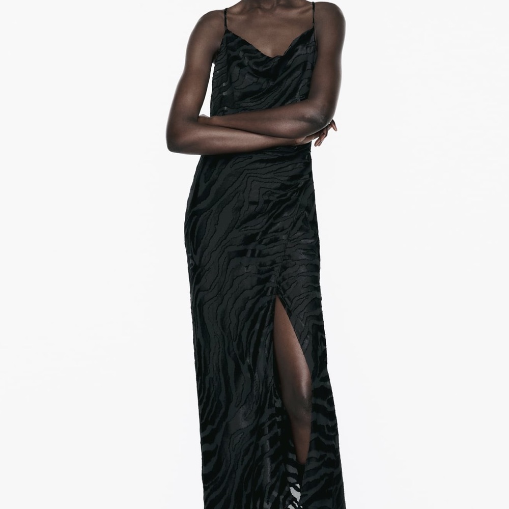ZARA SLIP DRESS - Picture 3 of 5